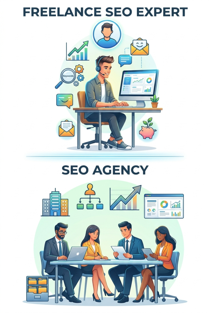 Freelance seo expert vs seo comapany